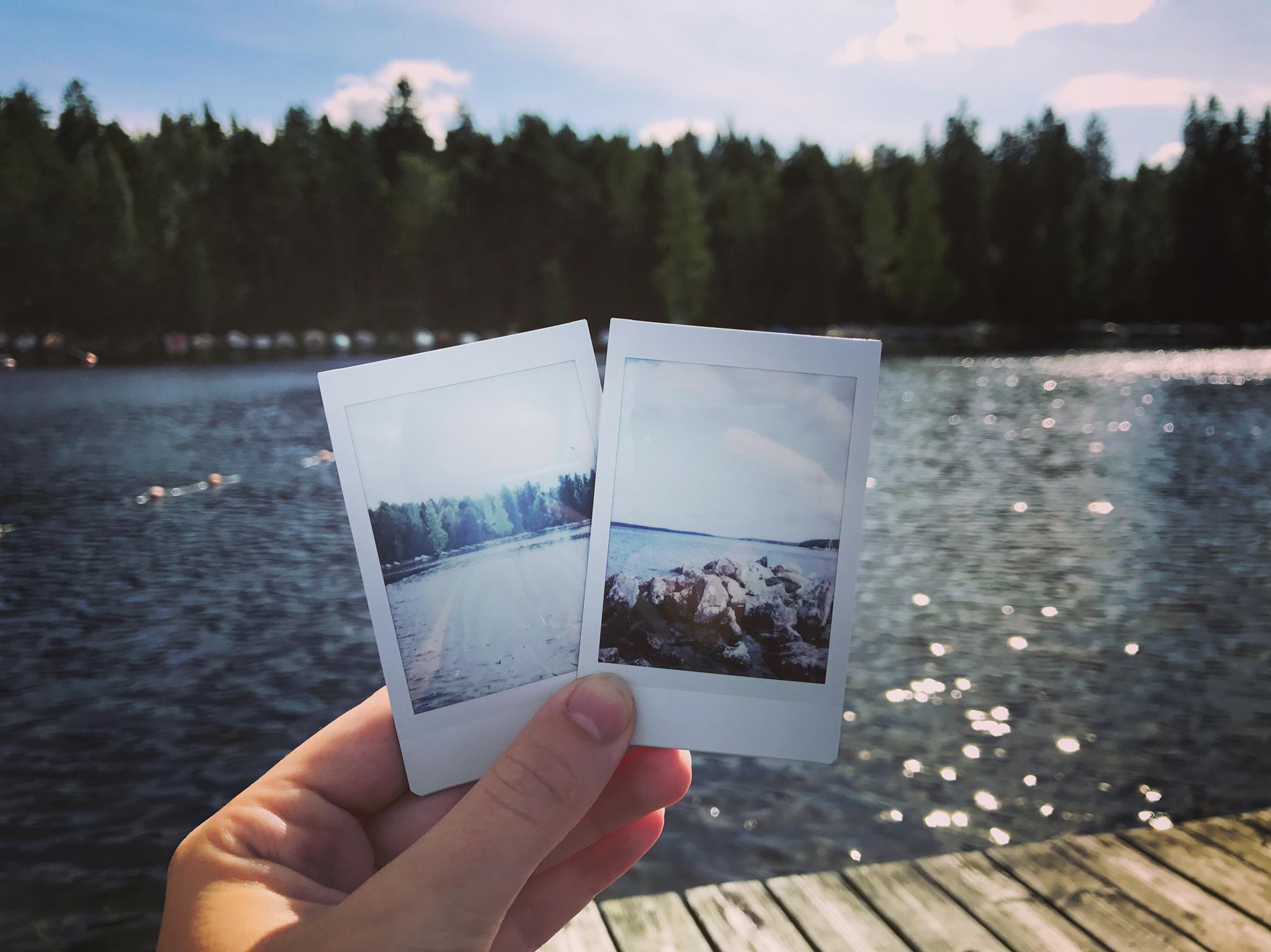 Polaroidphoto of Rauhaniemi, Finland 